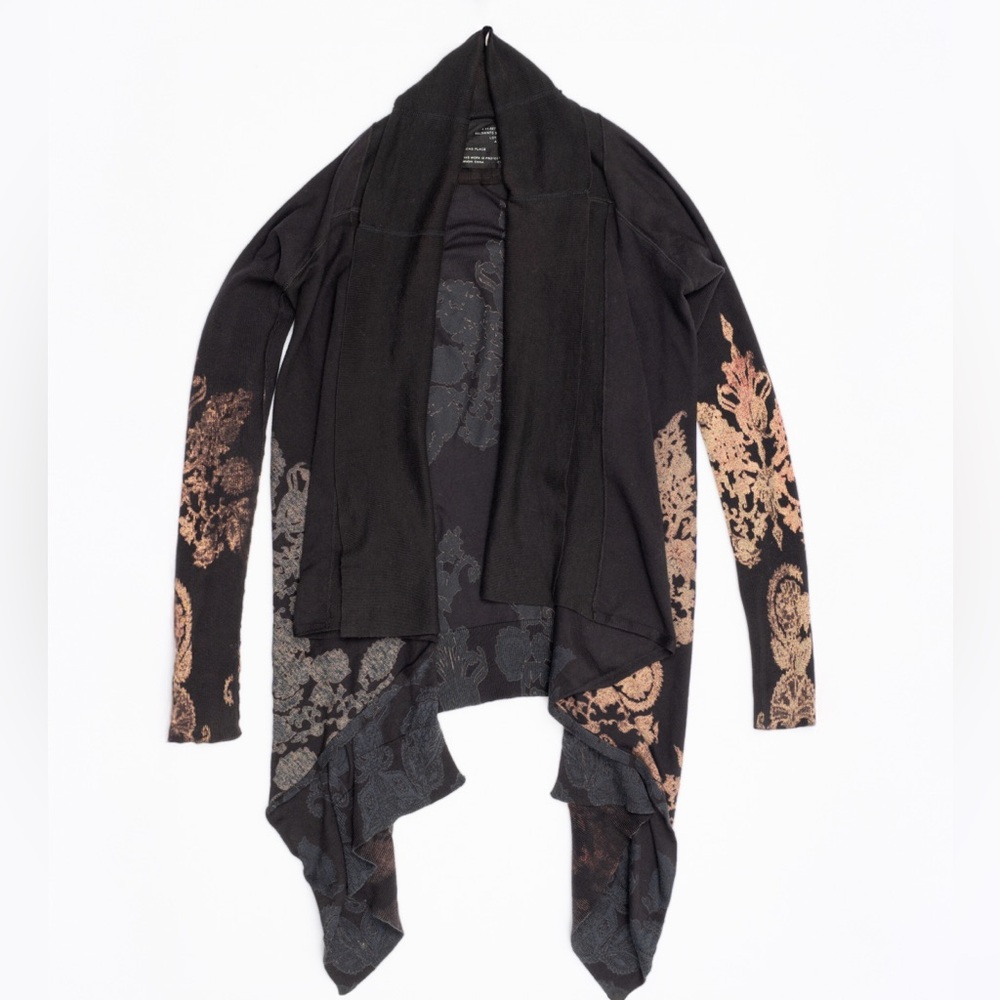 All Saints Black and Tan Cardigan